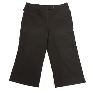 NEW Jones New York Black Capri Stretch 16